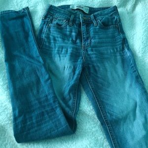 Hollister Blue High Waisted Skinny Jeans👖